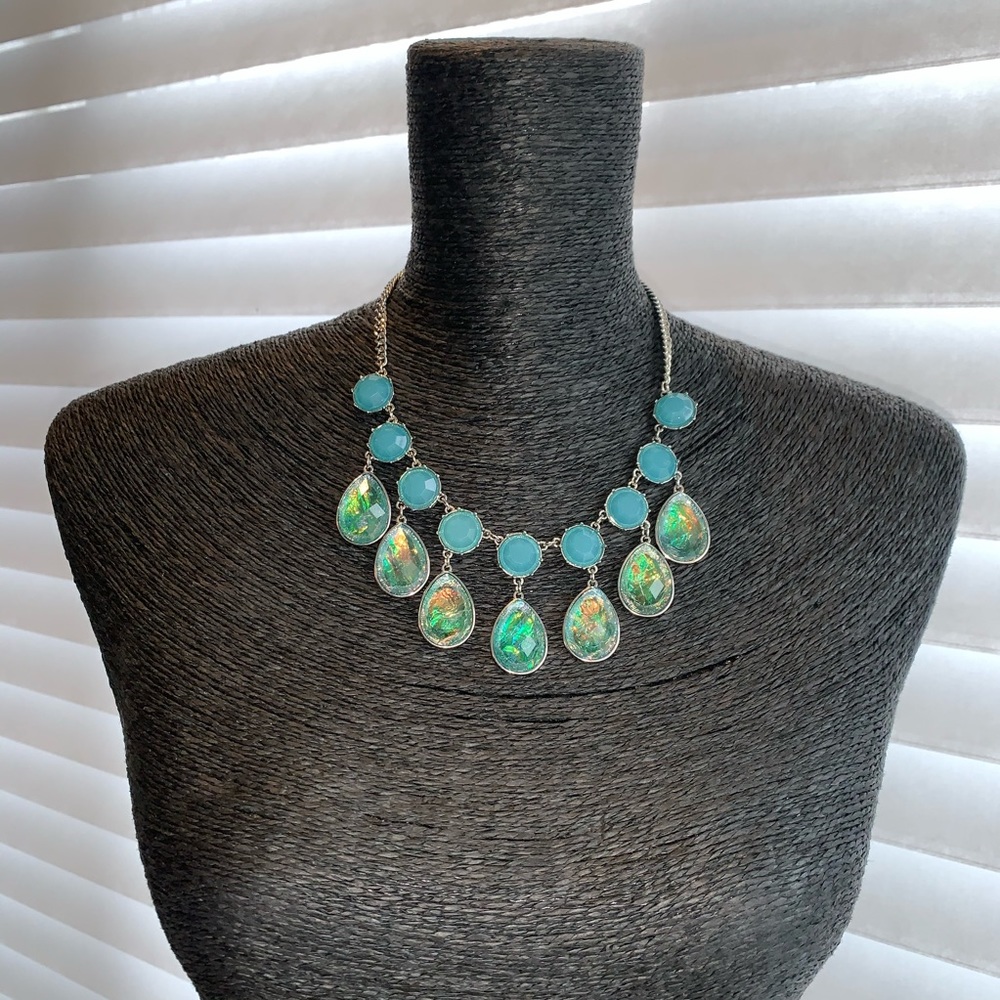 Turquoise Blue Statement Necklace